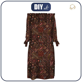 SUKIENKA HISZPANKA "CARMEN" - AŻUR KWIATY -  zestaw do uszycia