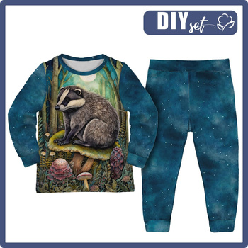 PIŻAMA DZIECIĘCA " MIKI" - BOHO BADGER - zestaw do uszycia (110/116)