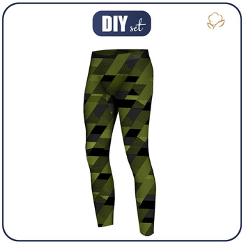 THERMO LEGGINSY MĘSKIE (JACK) - GEOMETRYCZNE MORO WZ. 2 - zestaw do uszycia XL
