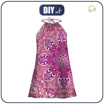 SUKIENKA "DALIA" MINI - KOLOROWA MANDALA wz. 2 - zestaw do uszycia L-XL