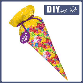 Rożek na słodycze TYTA - ŻELKI - zestaw do uszycia