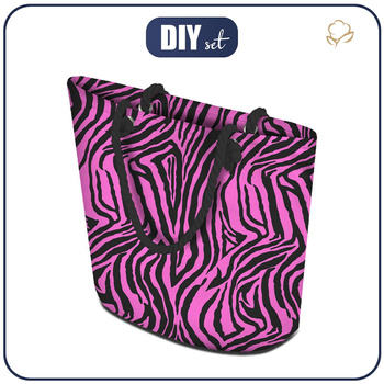 TORBA SHOPPER - NEONOWA ZEBRA WZ. 1 - zestaw do uszycia