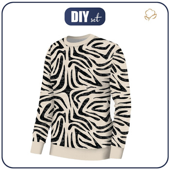 BLUZA DAMSKA (HANA) BASIC - ZEBRA WZ. 1 - zestaw do uszycia