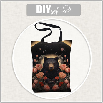 SHOPPERKA - GOTHIC BEAR - tkanina wodoodporna - zestaw do uszycia