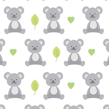 KOALA I LIŚCIE (ZWIERZYNIEC) - single jersey z elastanem