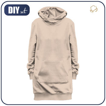 ZESTAW DIY - Bluza kangurka „LUXA” -  BISZKOPTOWY/P-03 XXXL/XXXXL