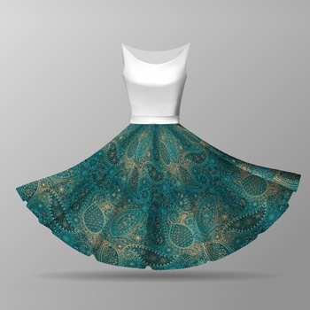 MEHNDI 2.0 - mały panel na spódnicę z koła