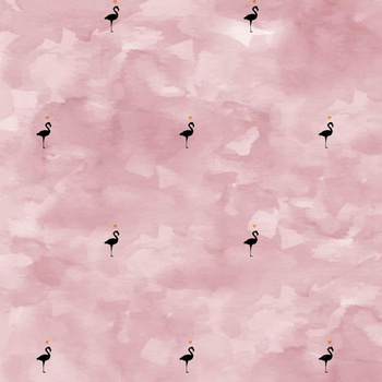 FLAMINGI (minimal) / KAMUFLAZ wz. 2 (róż kwarcowy) - single jersey z elastanem