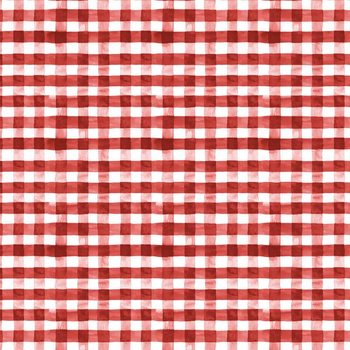 MINI KRATA VICHY / czerwony (KRATA I RÓŻE) - single jersey z elastanem