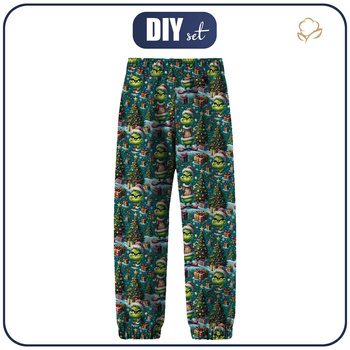 DZIECIĘCE SPODNIE Z SOFTSHELLU (YETI) - PRANKSTER CHRISTMAS ELF - zestaw do uszycia (86/92)
