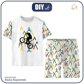 PIŻAMA DZIECIĘCA "ADA" - ROWER wz. 2 - Bambus Single Jersey z elastanem (146/152)