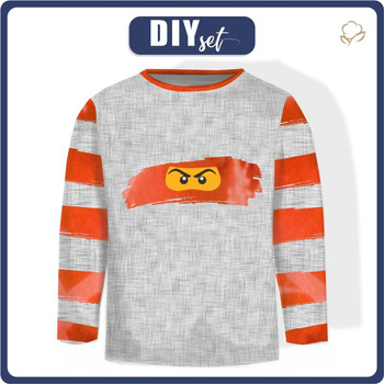LONGSLEEVE - CZERWONY NINJA wz. 2 - zestaw do uszycia