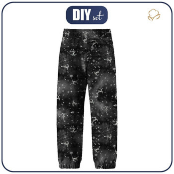 DZIECIĘCE SPODNIE Z SOFTSHELLU (YETI) - WINTER GALAXY WZ. 3 - zestaw do uszycia (122/128)