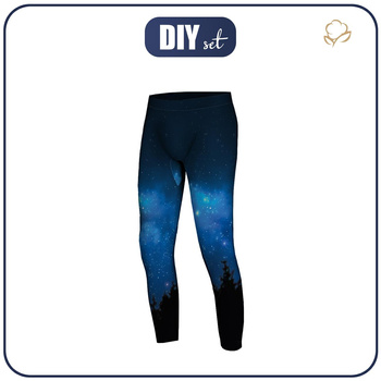 THERMO LEGGINSY CHŁOPIĘCE "HUGO" (104) - NIGHT SKY - zestaw do uszycia