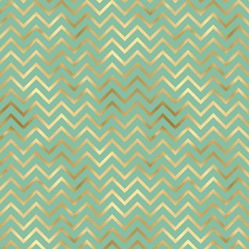 ZŁOTE ZYGZAKI (ZŁOTY OCEAN) / miętowy - single jersey z elastanem
