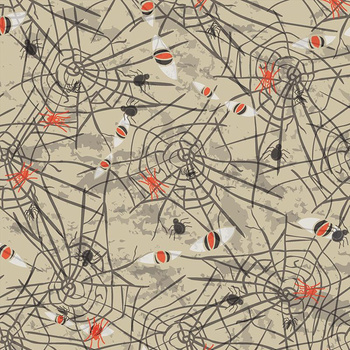 HALLOWEEN PAJĘCZYNA OCZY - single jersey z elastanem TE210