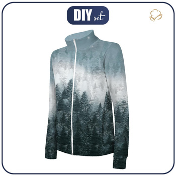 BLUZA ROZPINANA (MAX) - LAS OMBRE (ZIMA W GÓRACH) - DIY set