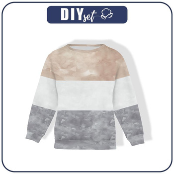 DZIECIĘCA BLUZA (NOE) - KAMUFLAŻ wz. 2 / pasy - zestaw do uszycia