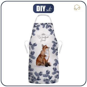 ŚWIĄTECZNY FARTUSZEK - WESOŁYCH ŚWIĄT / lis