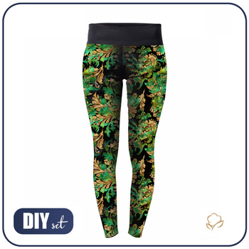 LEGGINSY SPORTOWE - FLORAL WZ. 6