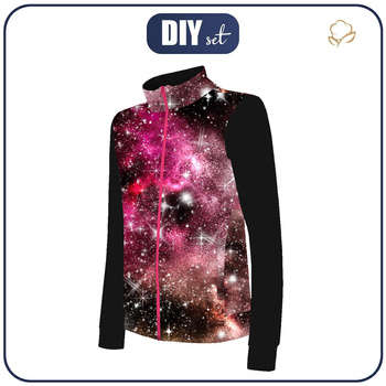 BLUZA ROZPINANA (MAX) - AKWARELOWA GALAKTYKA WZ. 9 - DIY set