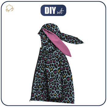 DĚTSKÁ BUNDA BUNNY (ZOE) - NEON LEOPARD vz. 3 - Sada šití (146-152)