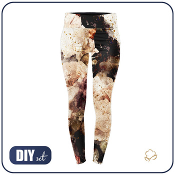 Sportovní legíny - WATERCOLOR FLOWERS VZ. 4 - XXXL