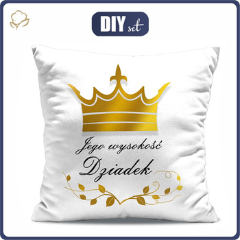POLŠTÁŘ 45x45 - JEGO WYSKOŚĆ DZIADEK - přední + zadní strana