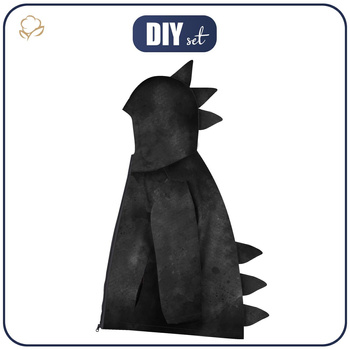 DĚTSKÁ BUNDA DINO (ZOE) - BLACK SPECKS - Sada šití (134-140)