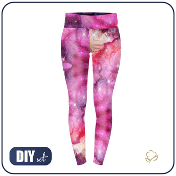 Sportovní legíny - Akvarelová galaxie Vz. 6 - XXXL