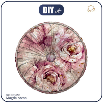DEKORATIVNÍ POLŠTÁŘ - WATERCOLOR FLOWERS VZ. 6 - Sada šití