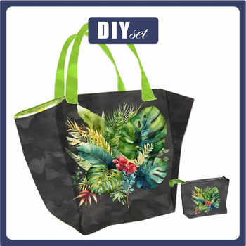 Taška XL s sáčkem 2 v 1 - TROPICAL BOUQUET VZ. 1 - sada siti
