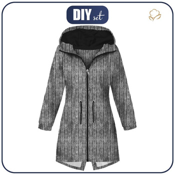 DÁMSKÁ BUNDA PARKA (ANNA) - WARKOCZ / szary - softshell S