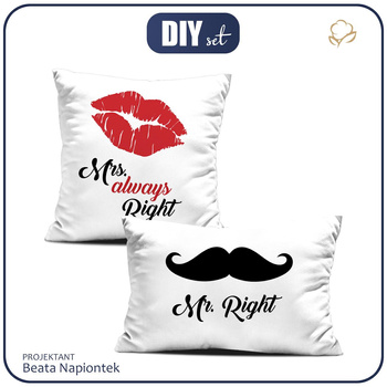 OZDOBNÉ POLŠTÁŘE - MRS. ALWAYS RIGHT / MR. RIGHT