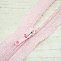 Spirálový zip 35cm dělitelný- růžově pudrový
