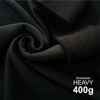 Teplákovina HEAVY 400g - ČERNÁ