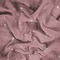 SNOWY PINK - Muślin bawełniany