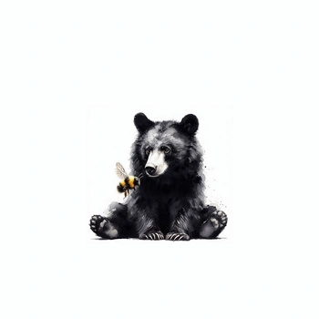 BEAR WZ. 2 - PANEL (60cm x 50cm)