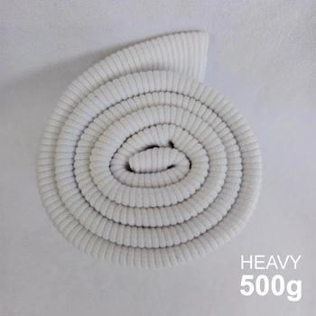 HEAVY Elastický Žebrovaný Náplet 500g -  BÍLÝ