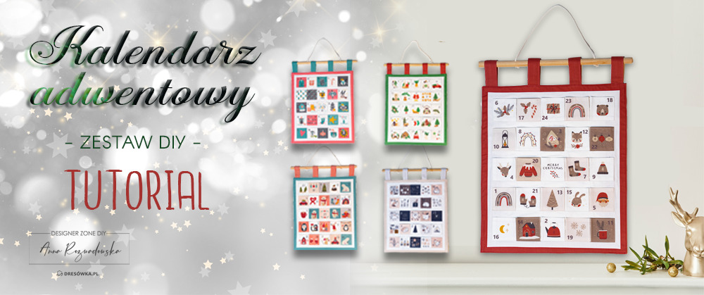 Kalendarz adwentowy z zestawu DIY