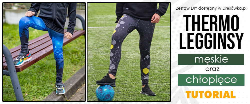 Męskie i chłopięce legginsy sportowe