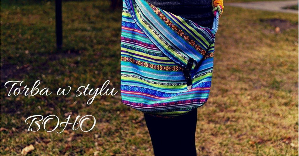 TKANINOWA TORBA W STYLU BOHO