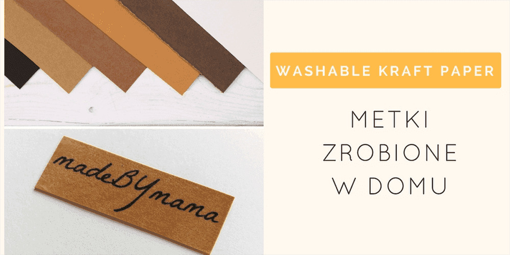 WASHABLE KRAFT PAPER - metki domowym sposobem :)
