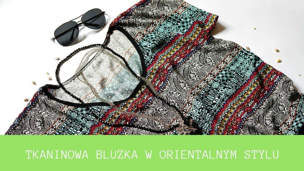 SUPER ŁATWA PLAŻOWA BLUZKA Z TKANINY