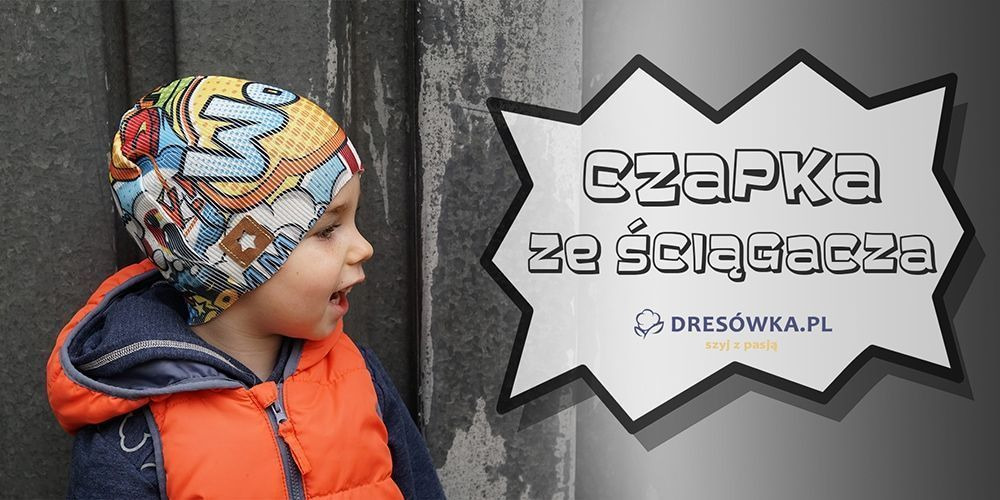 Czapka ze ściągacza (szwy mijające i zakańczanie szwu overlocka)