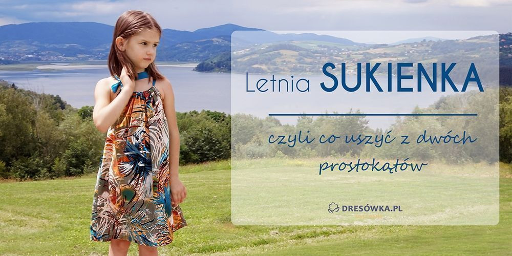 Sukienka z prostokąta