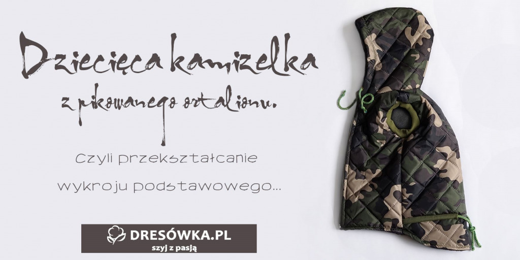 Dziecięca kamizelka z pikowanego ortalionu