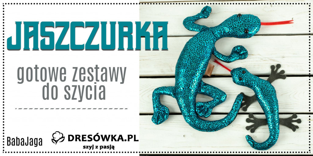 Jak uszyć jaszczurkę z zestawu
