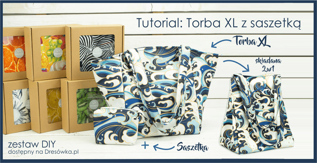 Torba XL składana 2w1 + saszetka