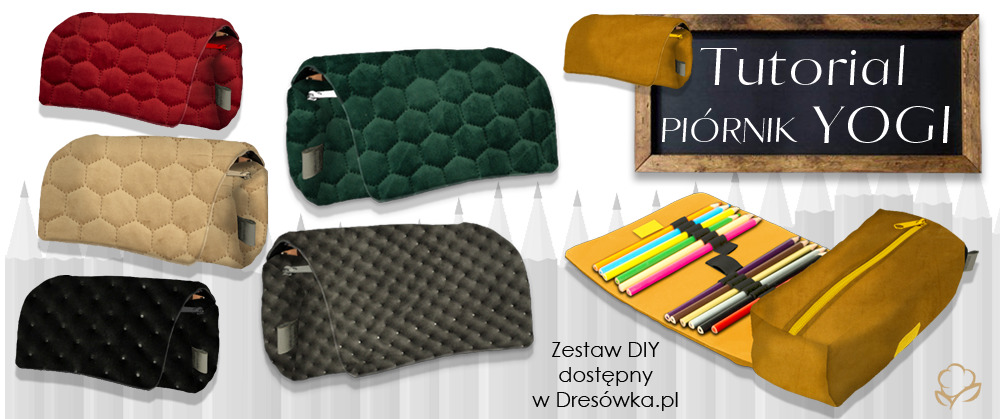 Jak uszyć piórnik Yogi z zestawu DIY?